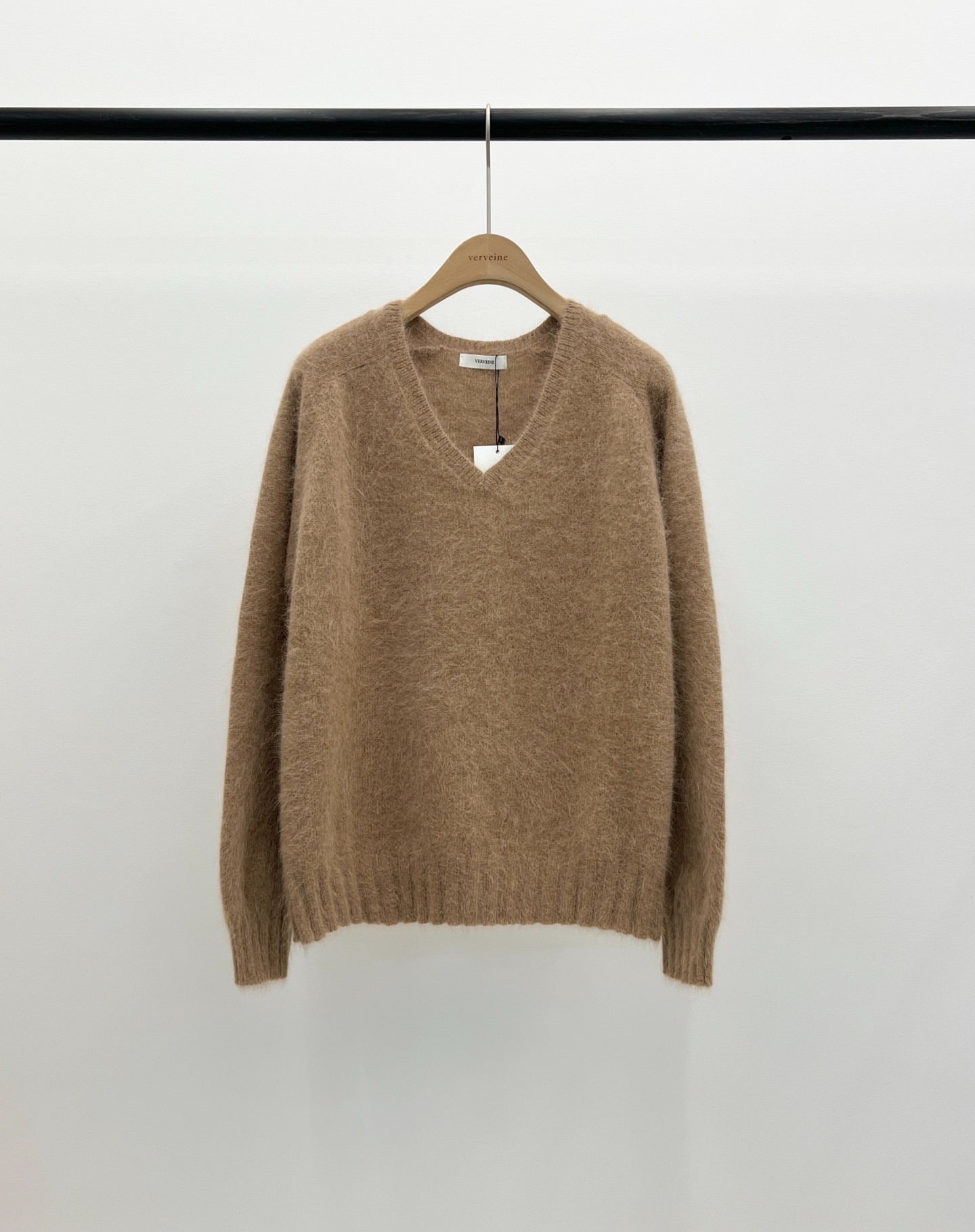 Hey angora v neck knit-3col