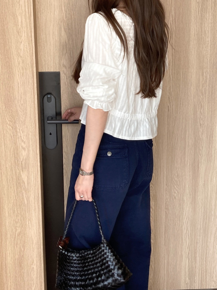 moen frill blouse-2col