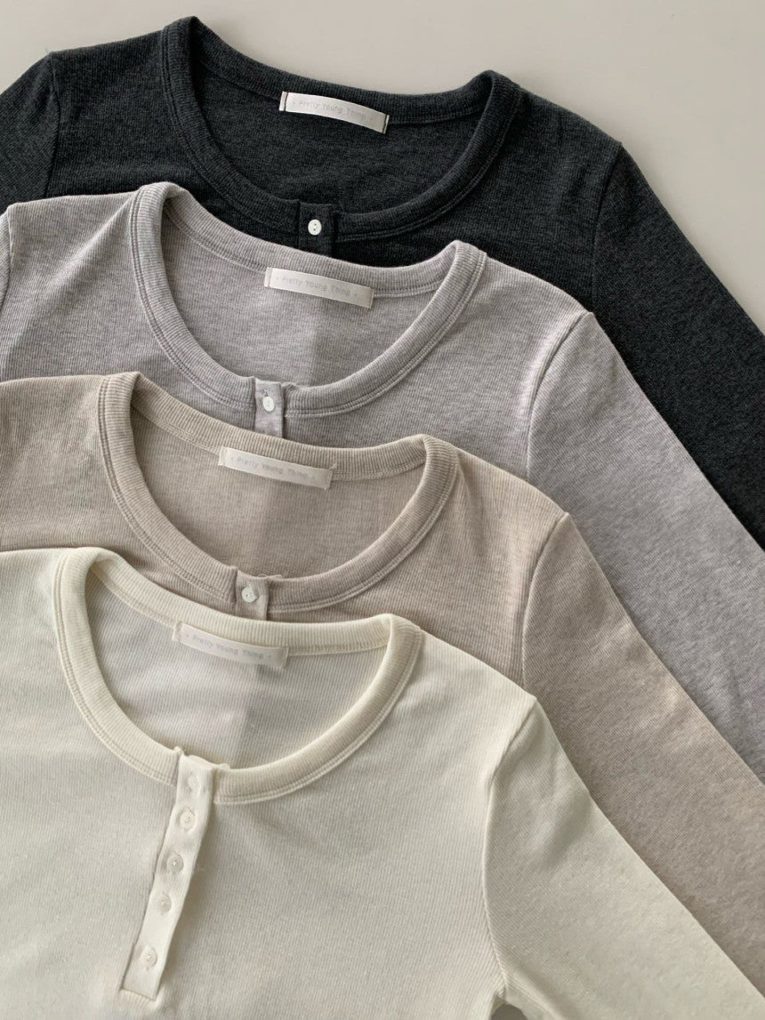 button winter T-4col