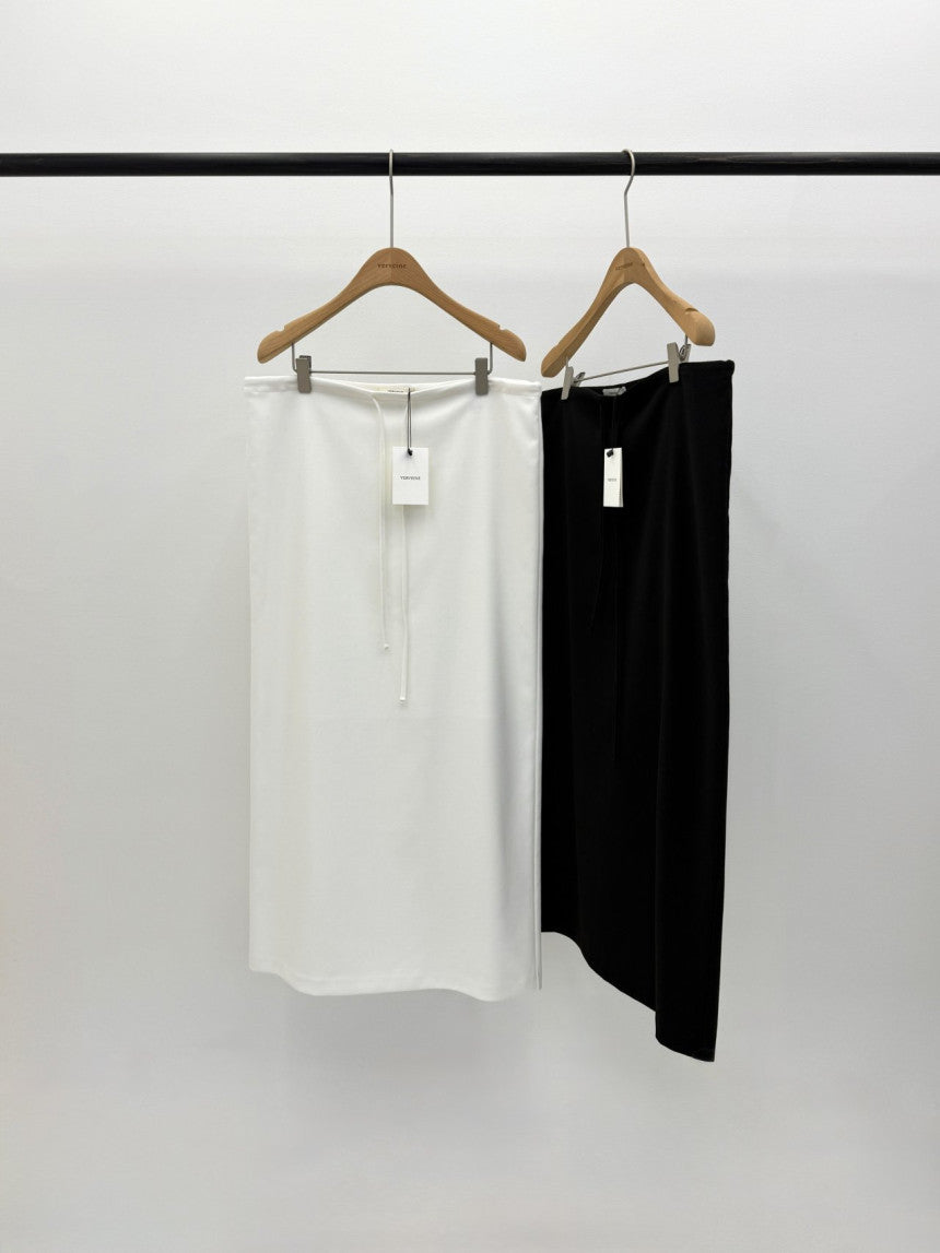 Ove string long skirt-2col