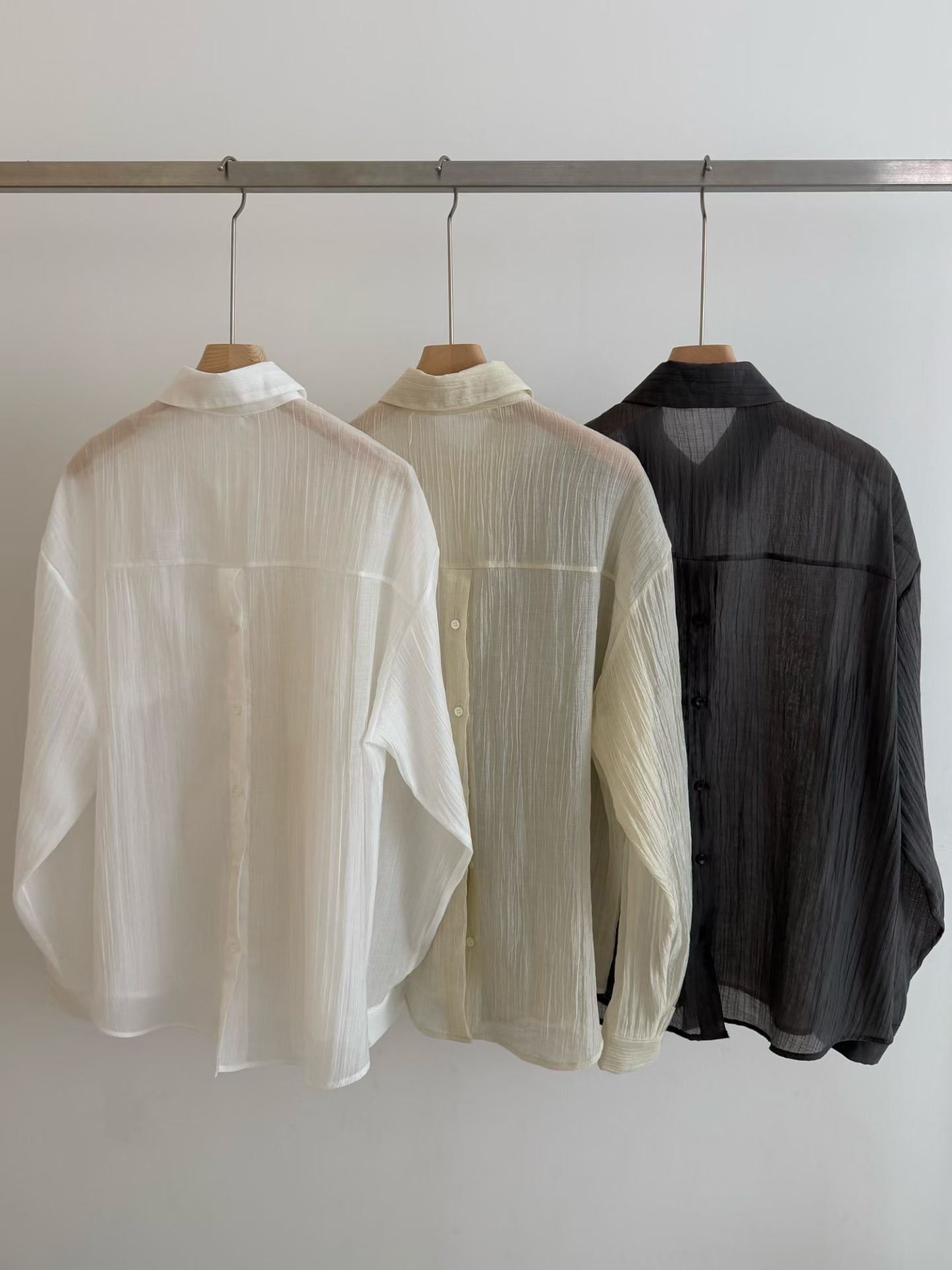 Linkle open shirt-3col