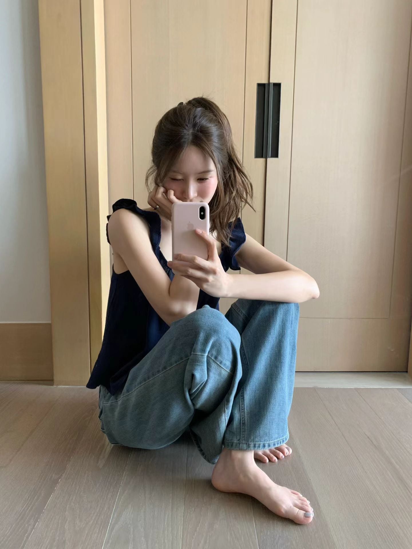 crema即納 Ounce any frill blouse-2col