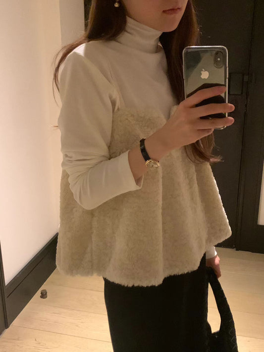 Ounce soft wool tencel pola T-4col