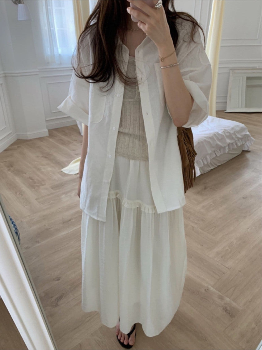 muse frill blouse-2col