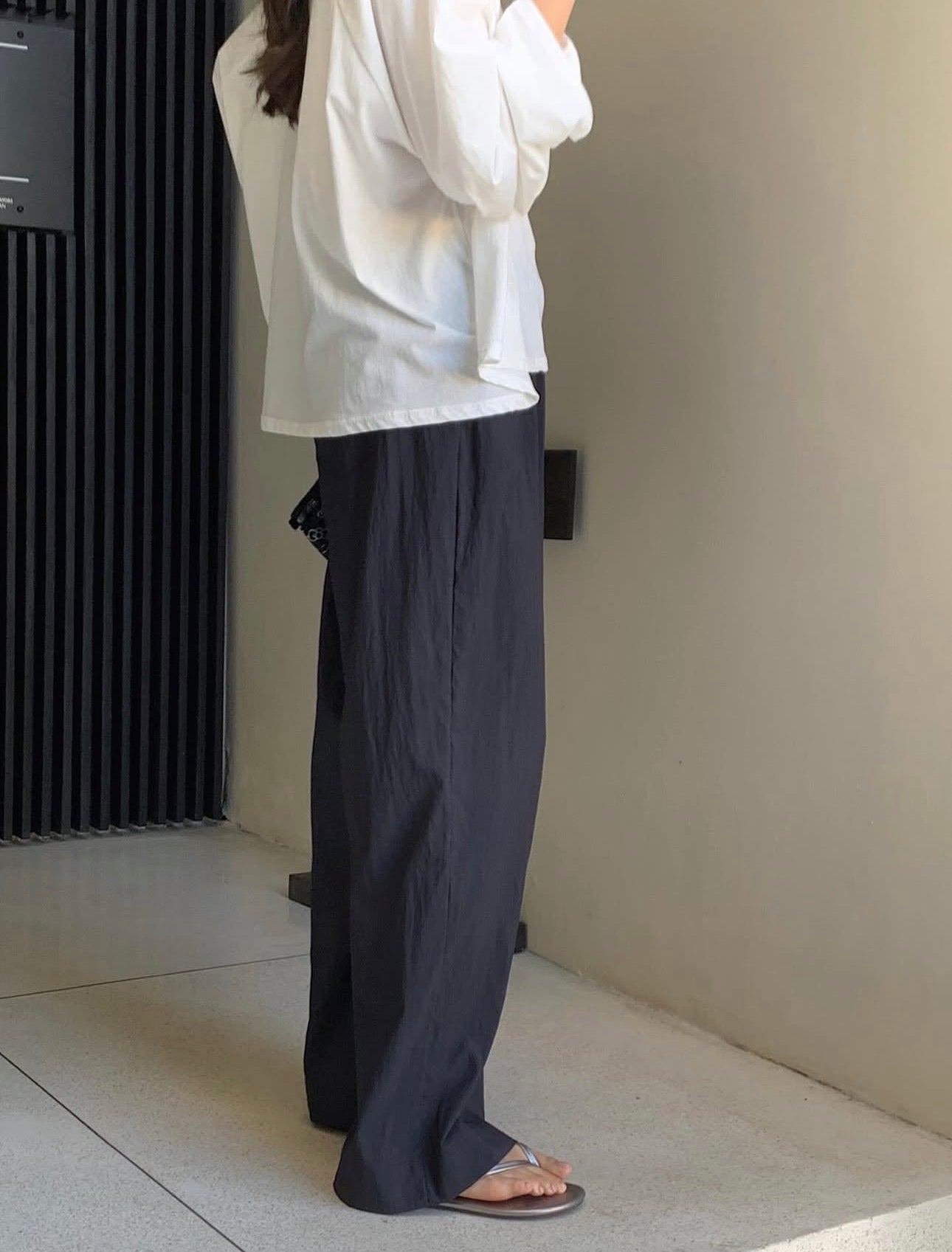 liter blusher nylon pants-3col
