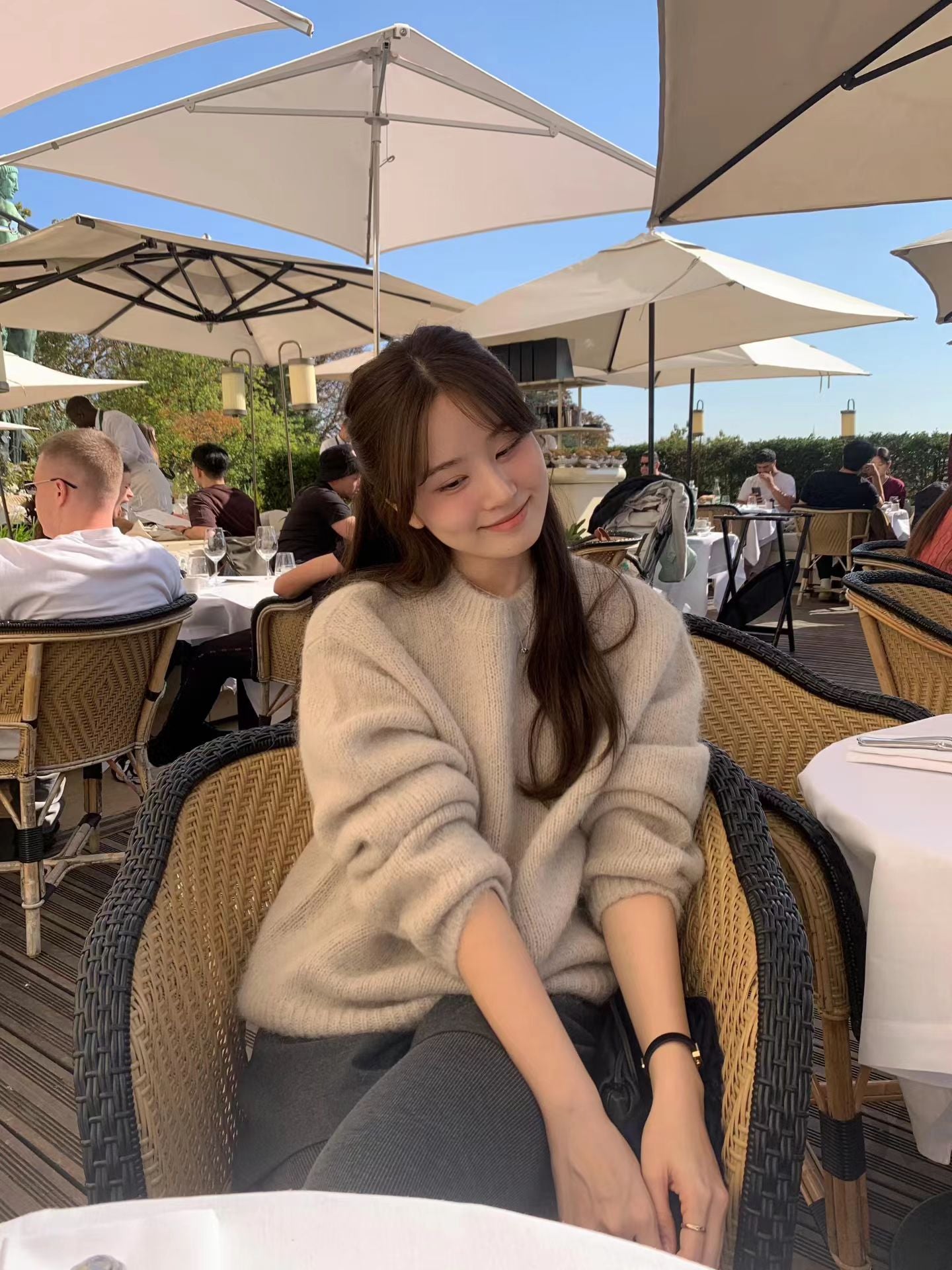 Ounce wool alpaca hair knit-3col