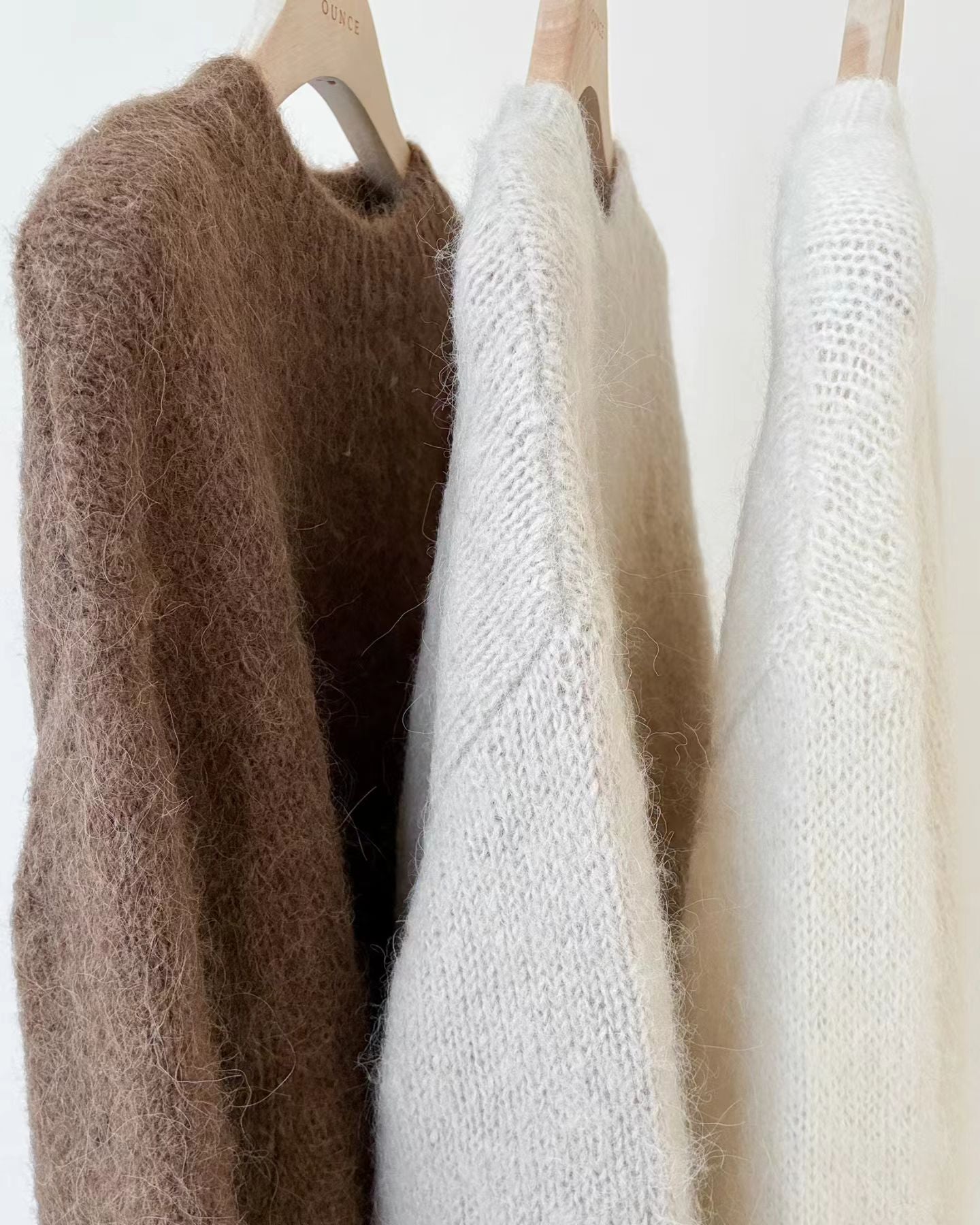 Ounce wool alpaca hair knit-3col