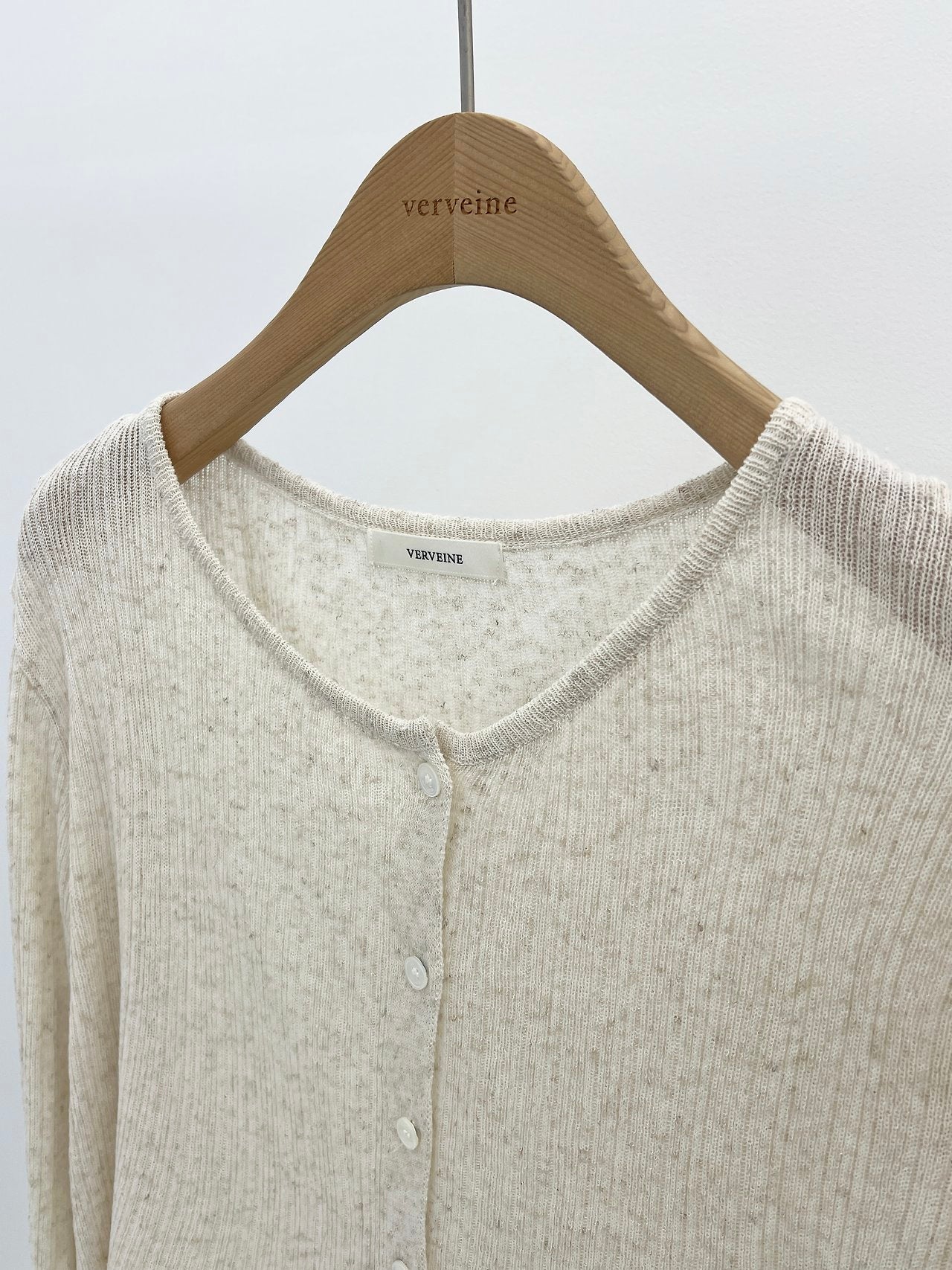 Flex ribbed round cardigan-3col