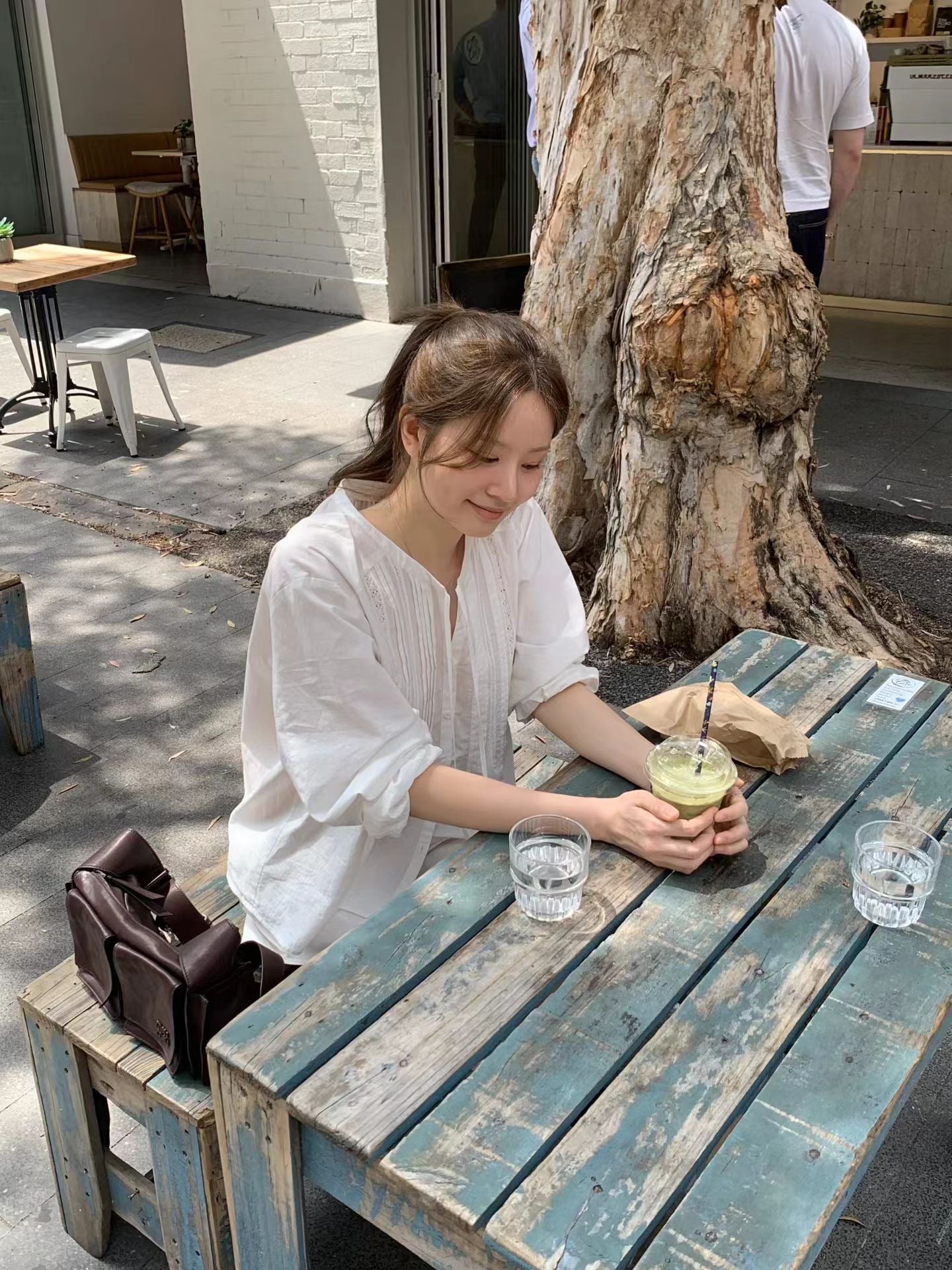 即納 Ounce kity pintuck blouse