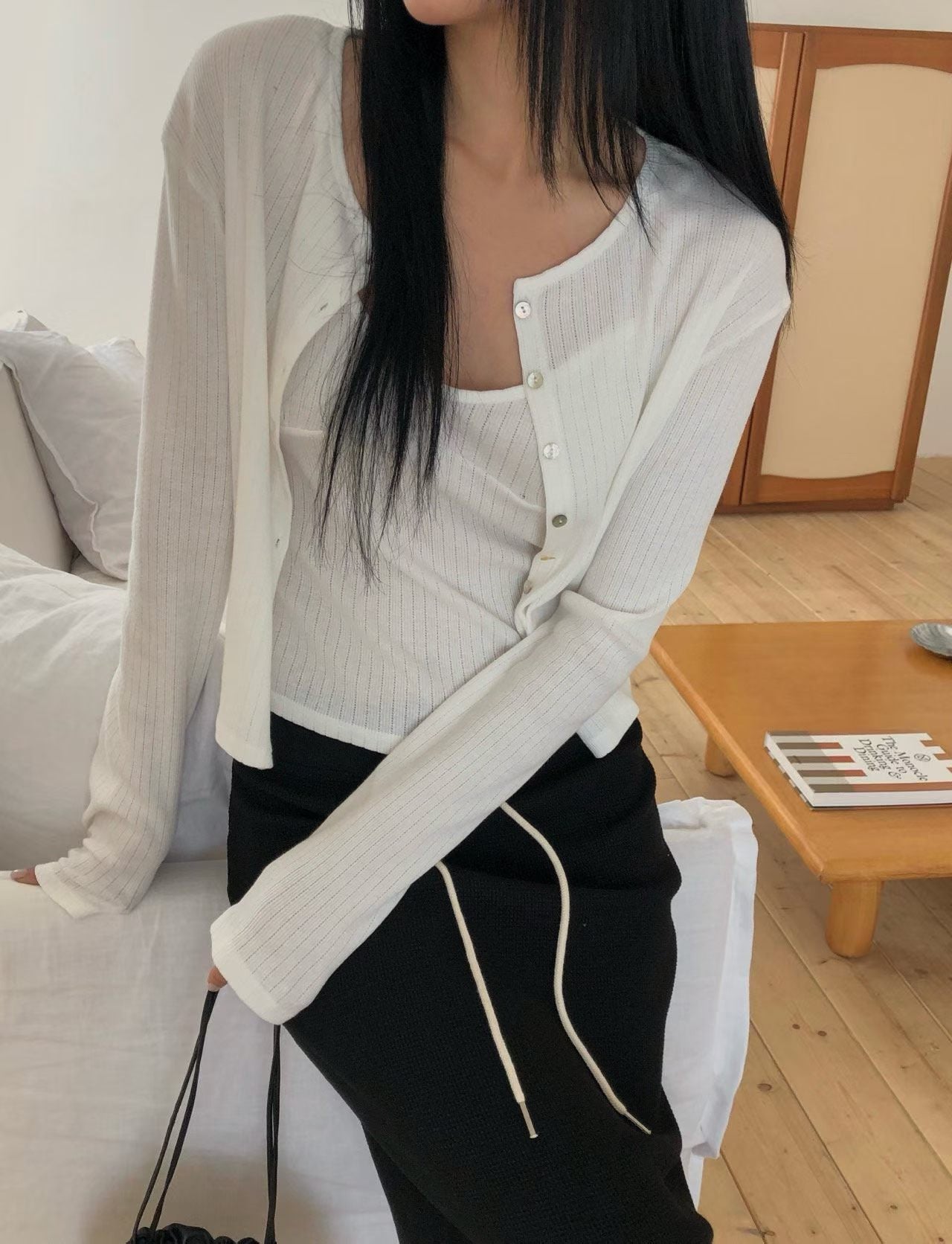 momo cardigan&sl set-3col