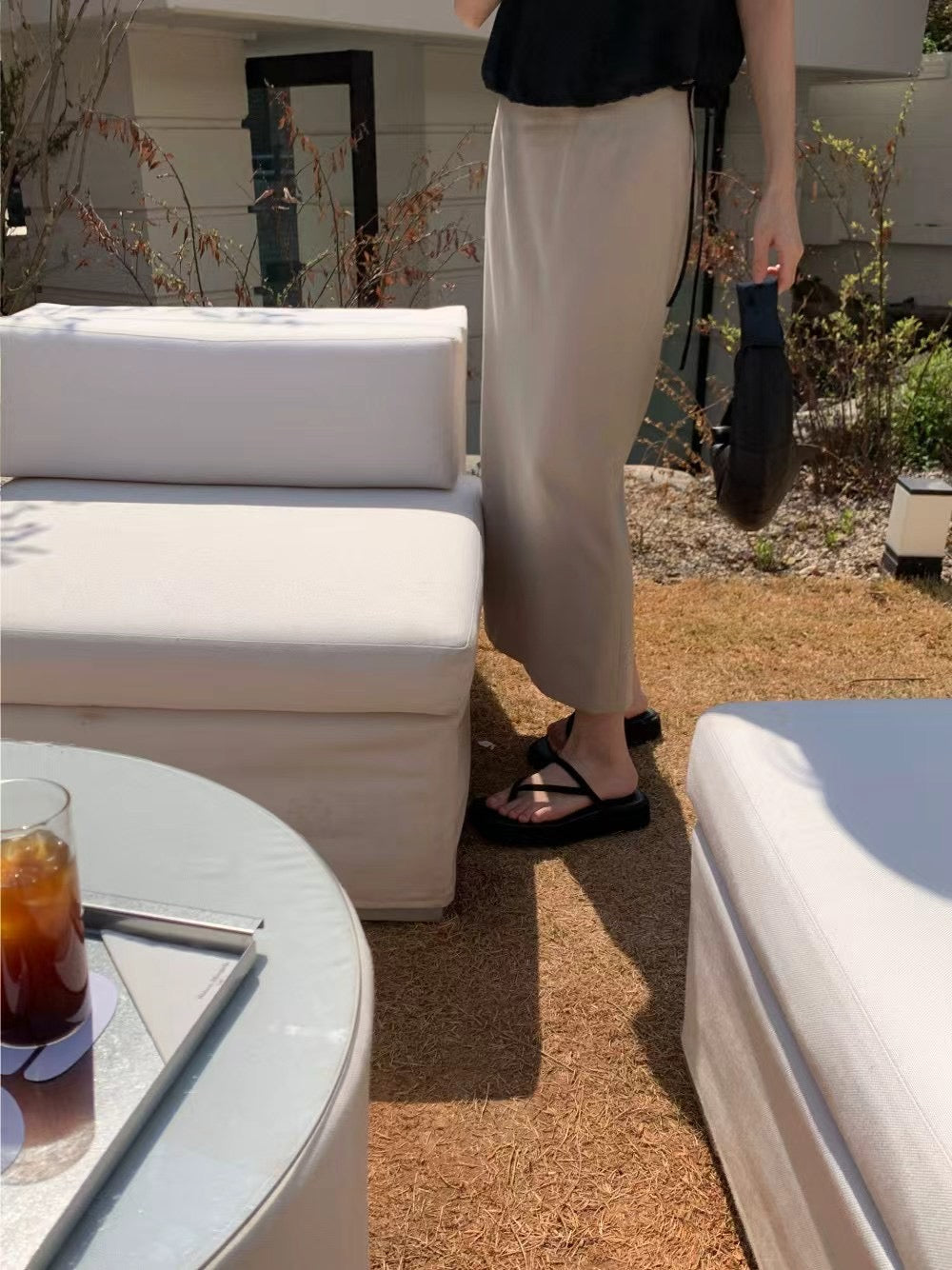 Ounce callum maxi skirt-2col