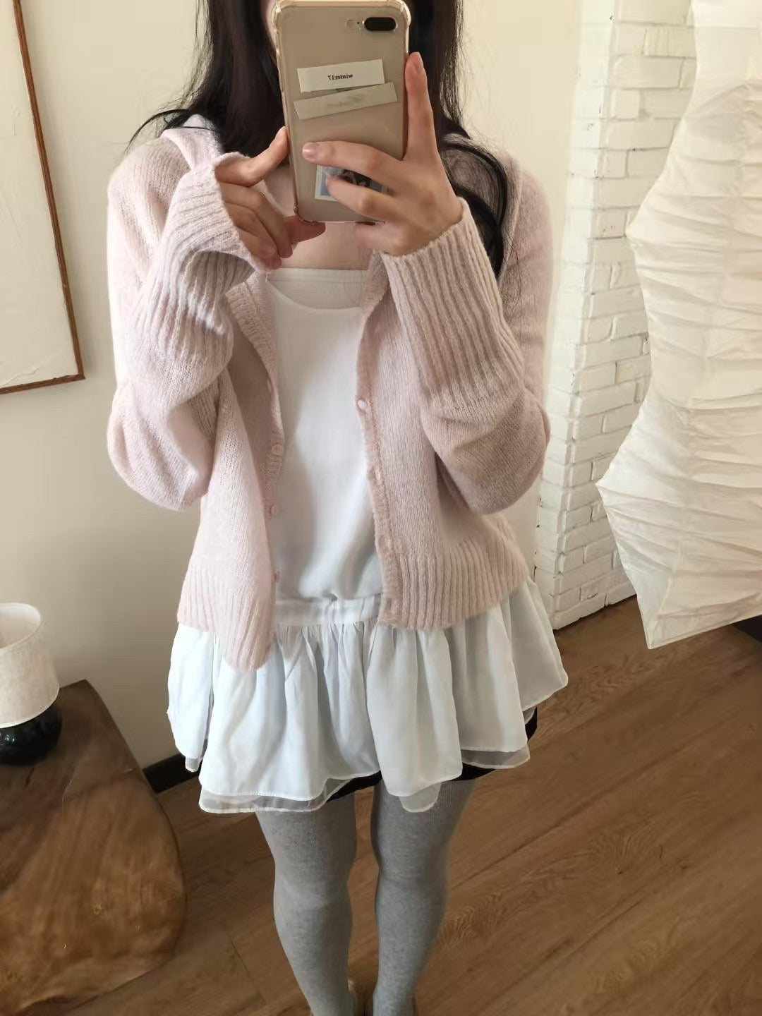 Park hood cardigan-4col