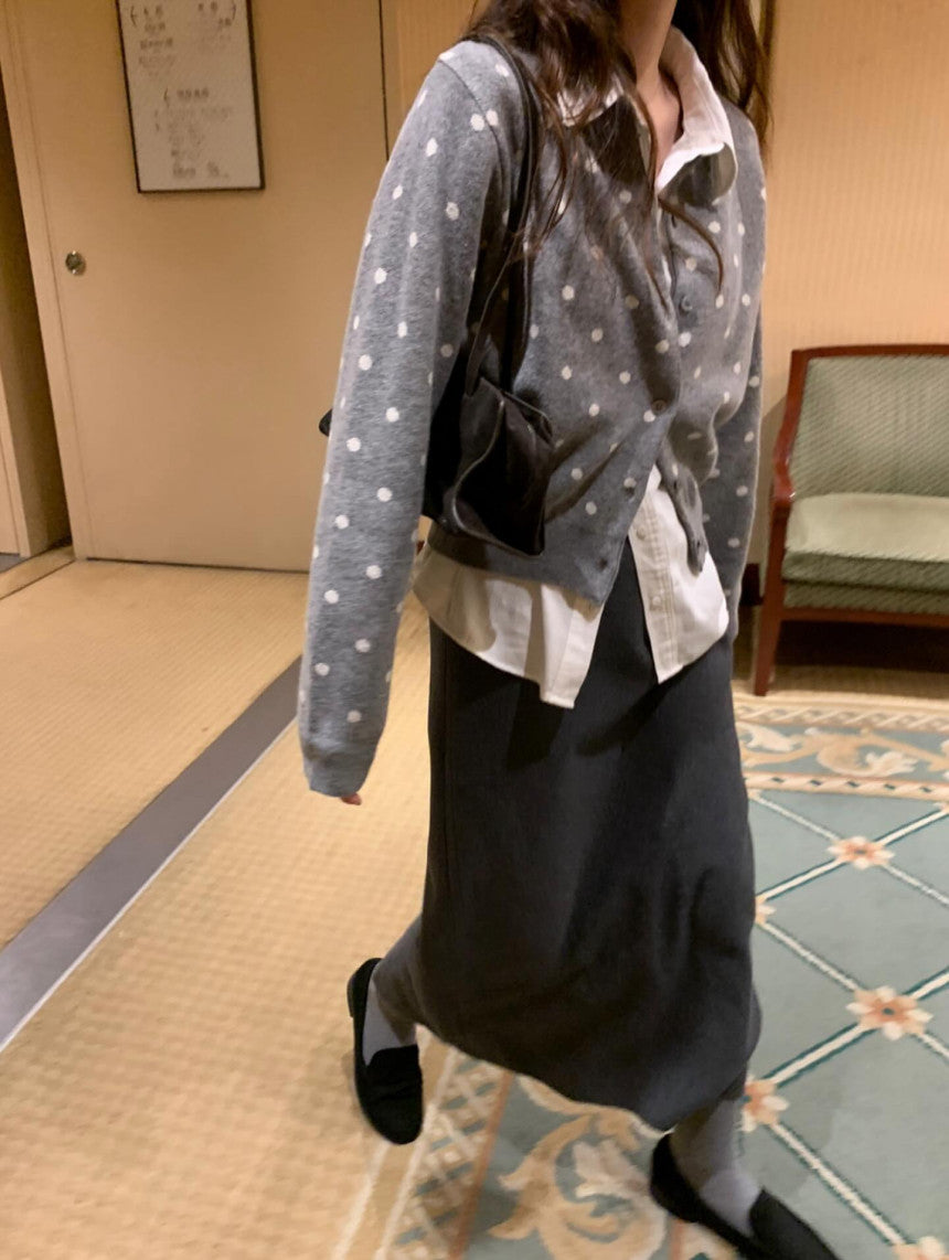 dot cash cardigan-2col