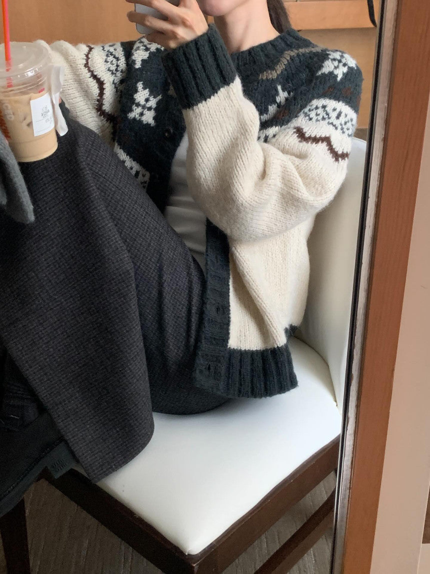 Sola wool check skirt