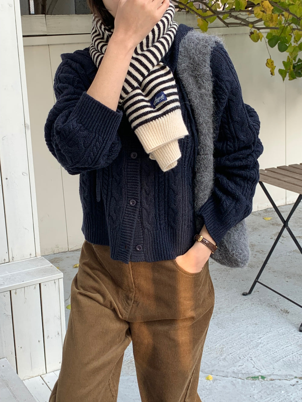 Homme knit muffler-3col
