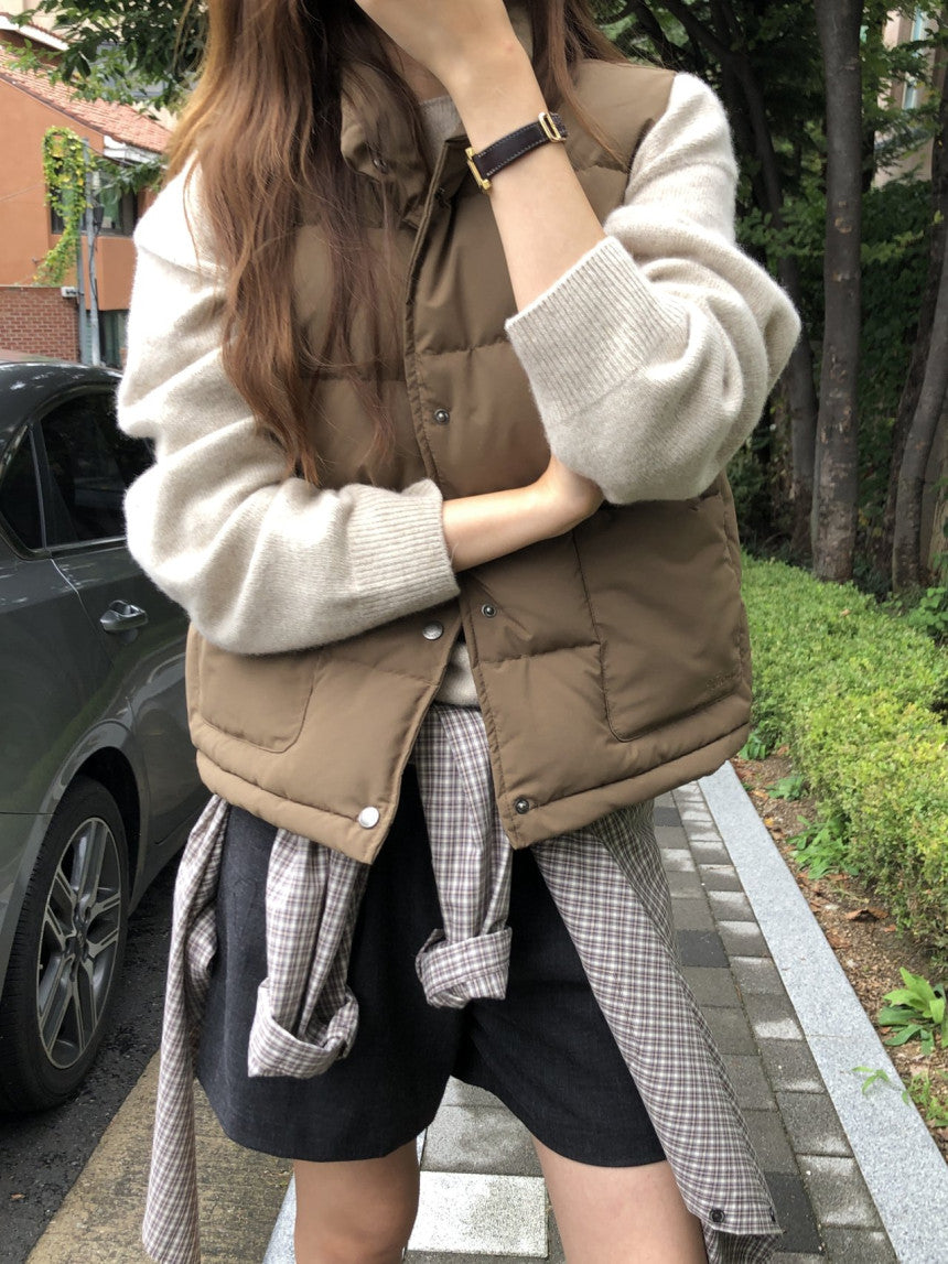 Bloom duckdown vest-3col