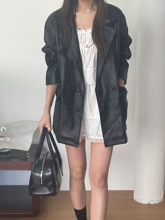 pole leather jacket