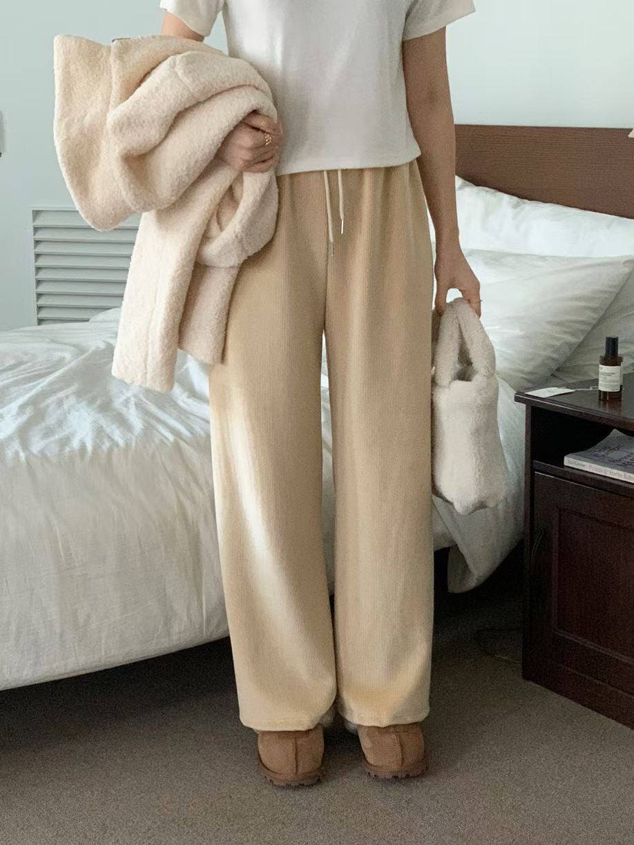 snow gimo wide pants-5col