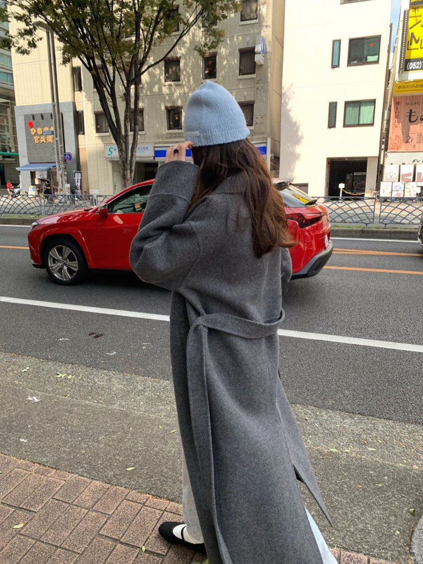 Cookie long handmade coat-2col