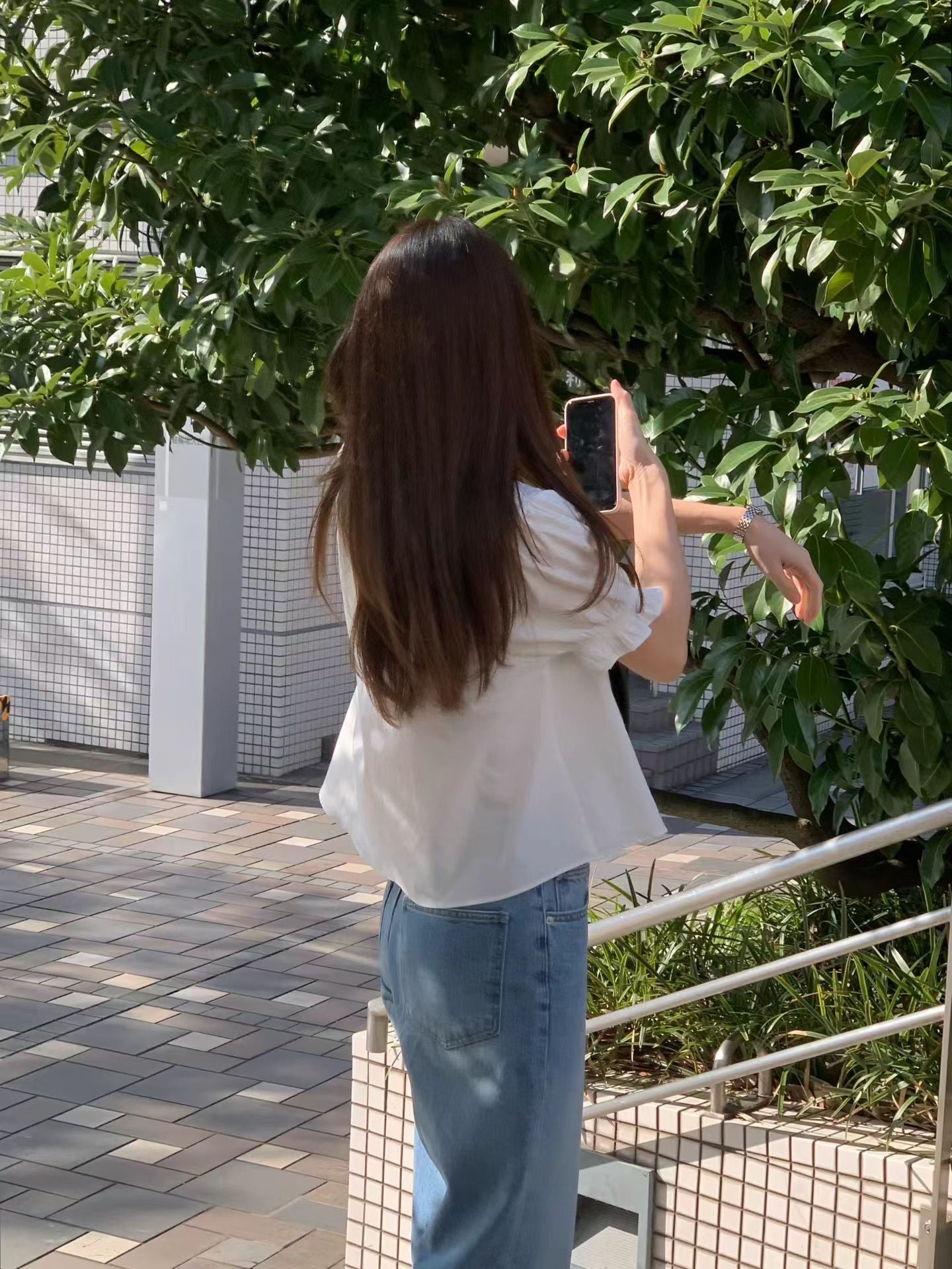 Ounce rosy mid blue denim