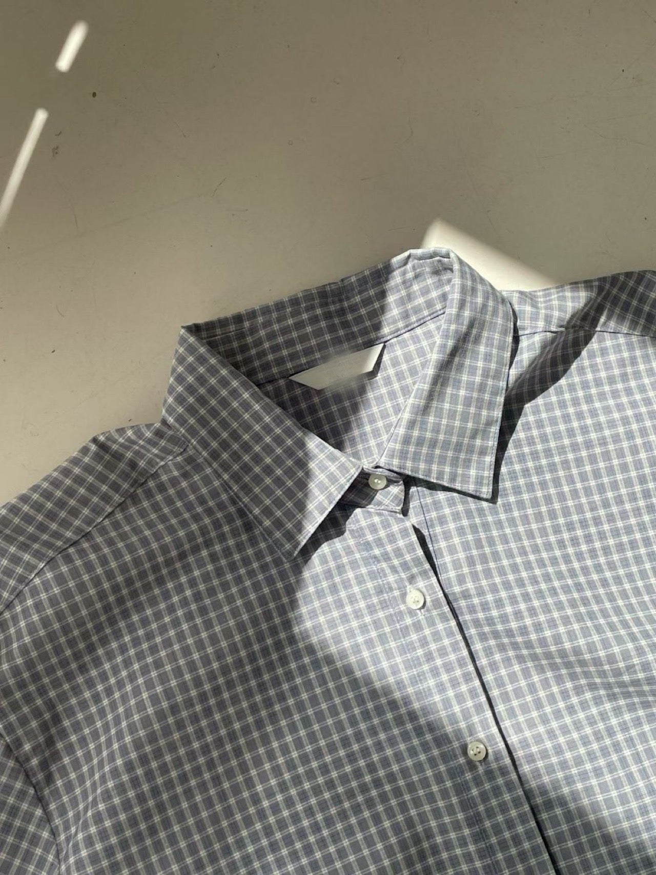 Lowdon check shirt-2col