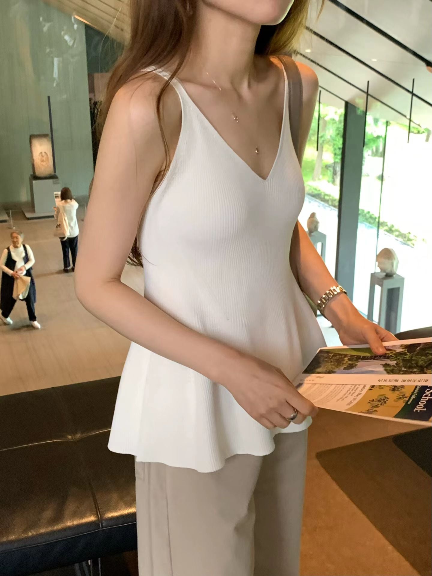 Ounce rib slim knit-2col