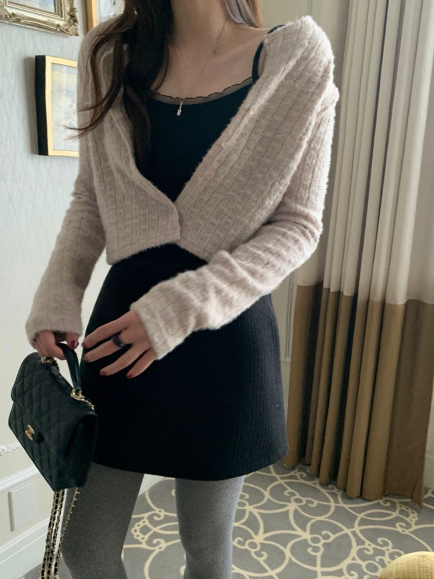 Roots lace sleeveless-4col