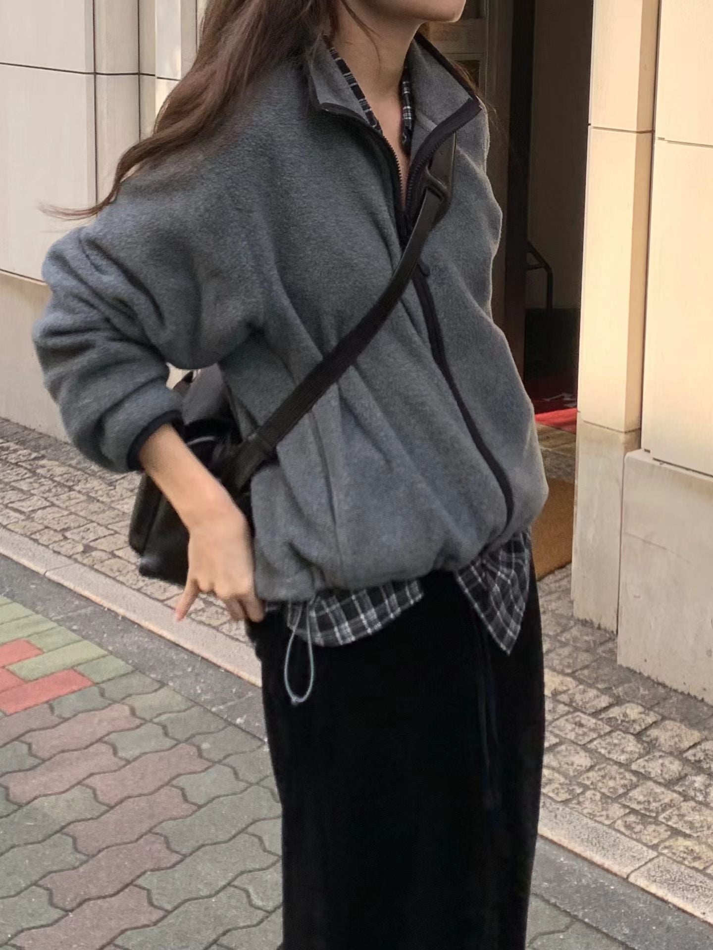 Ounce liden check shirt-2col