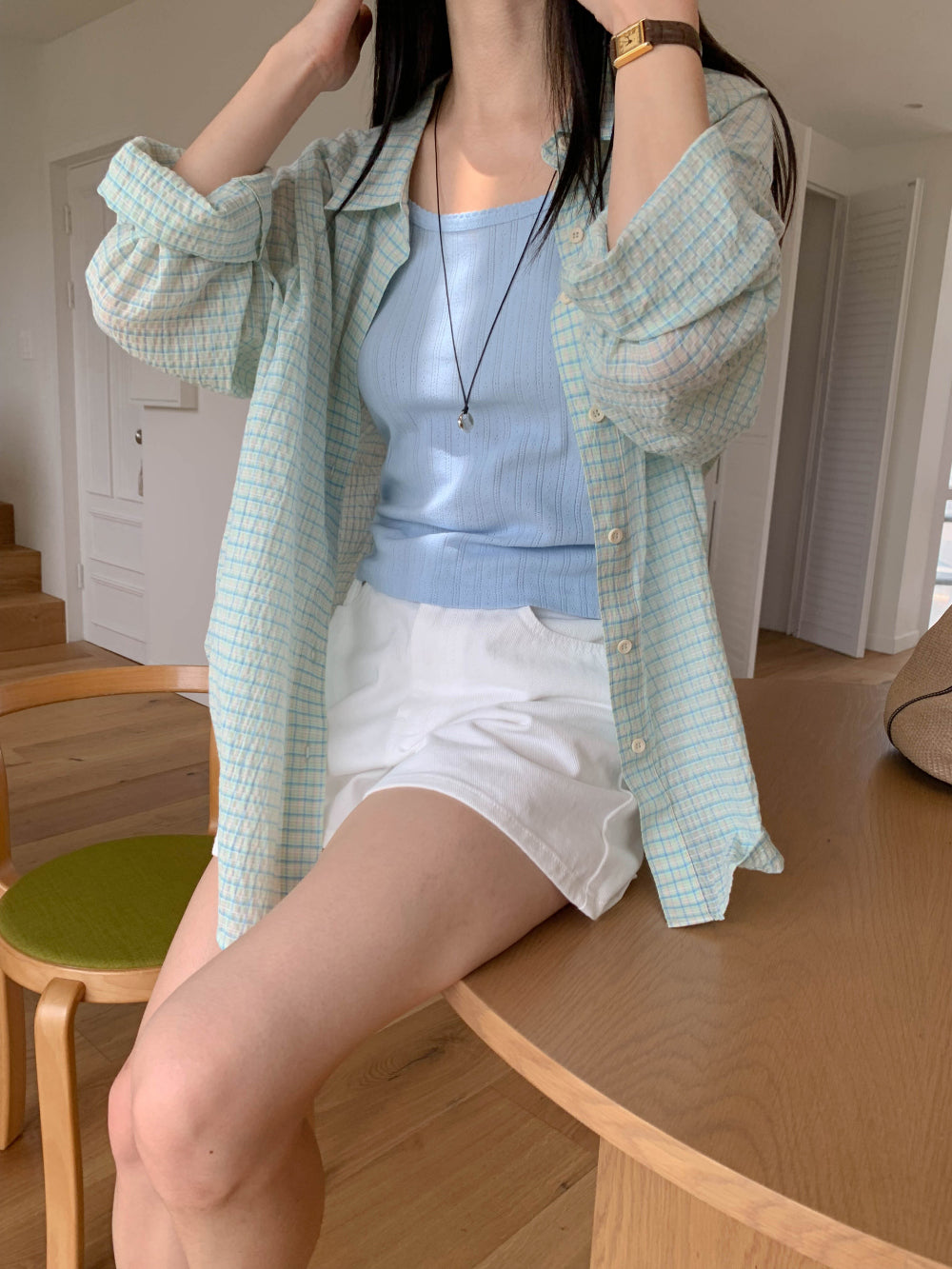 mose check shirt-3col