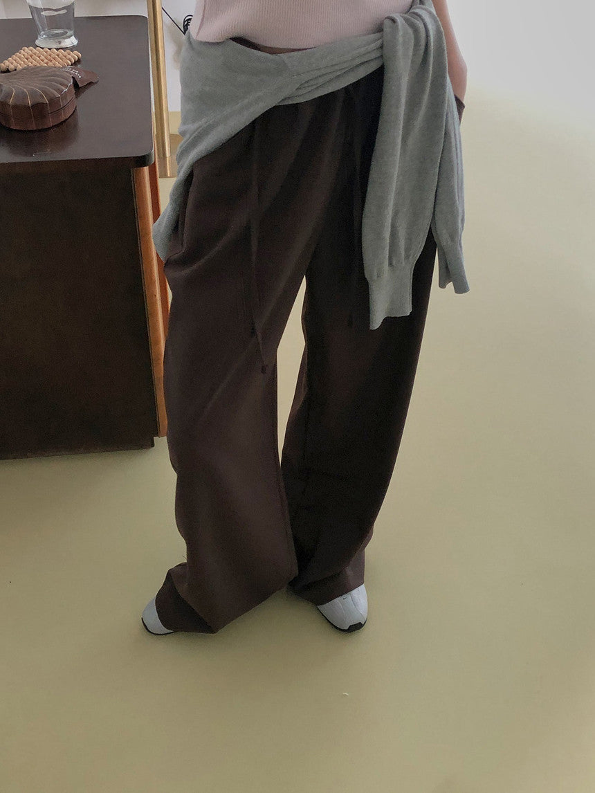 mousse wool slacks-3col