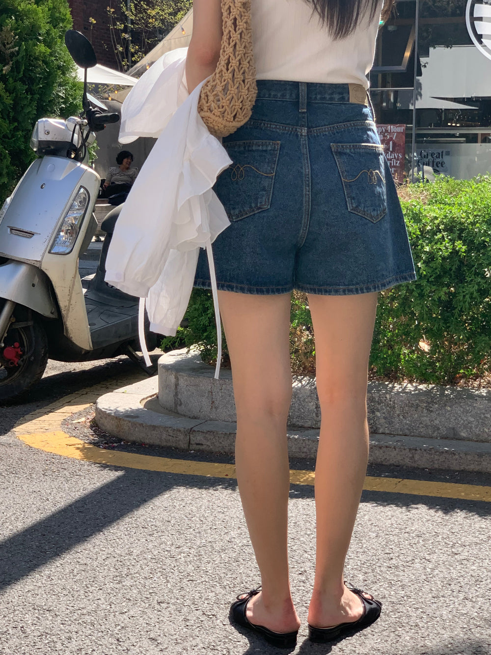 winner denim shorts-2col