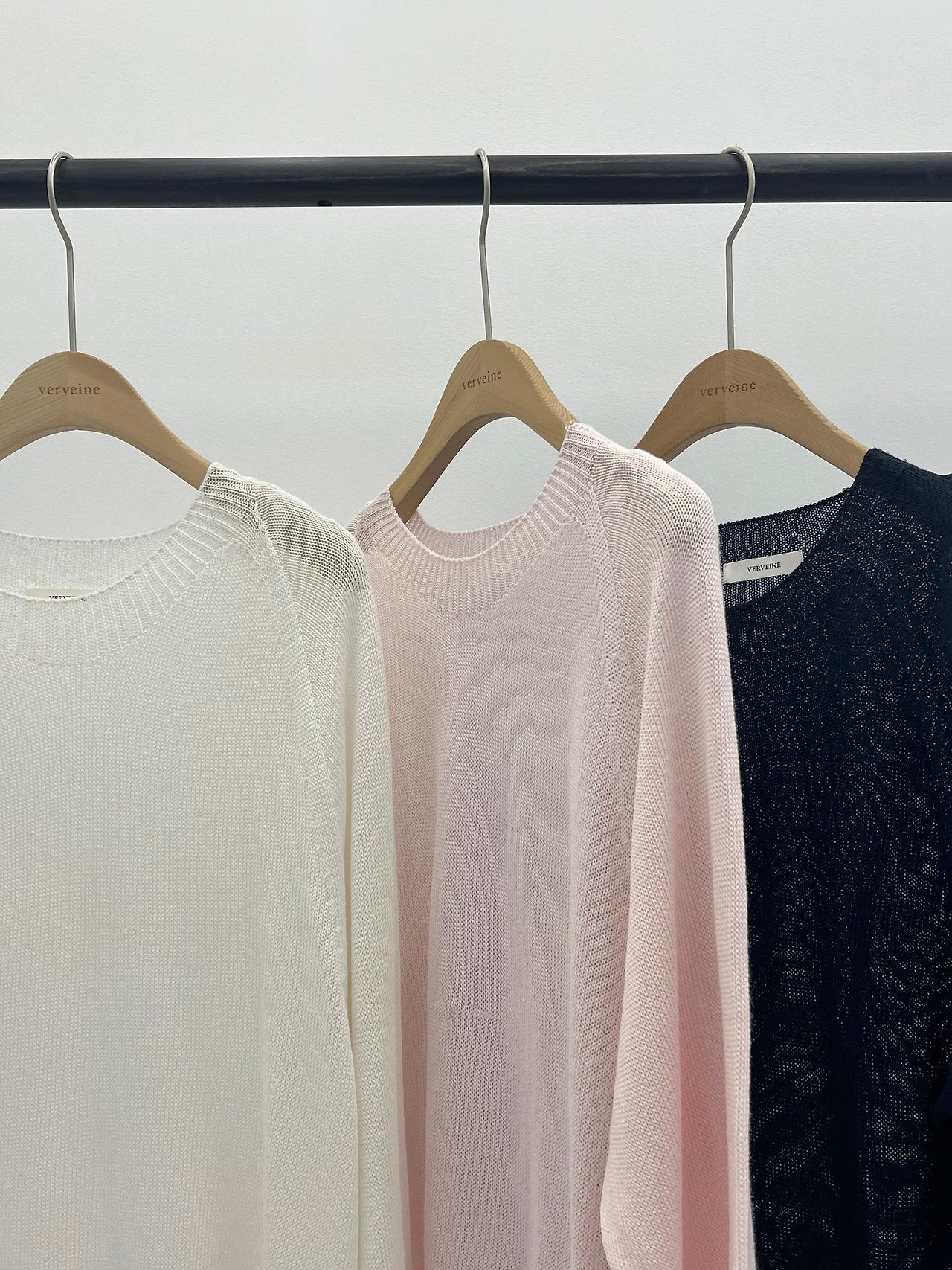 Rio wholegarment round-neck knit-3col