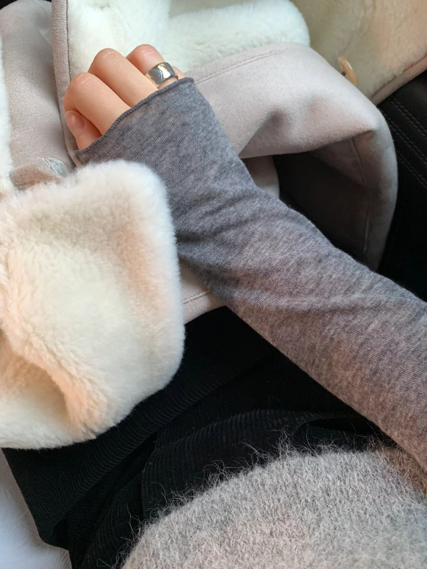 Ounce hairly alpaca bustier-2col