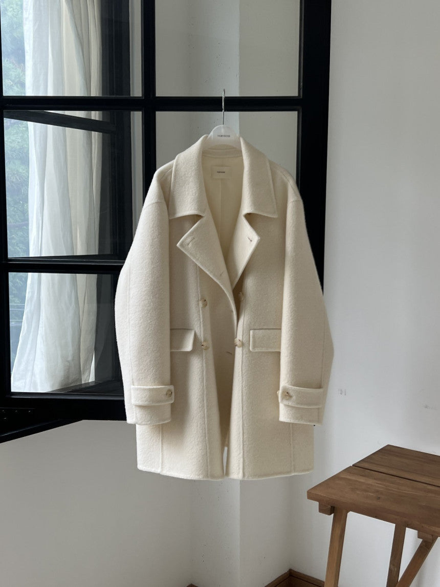 Ellen double handmade coat-2col