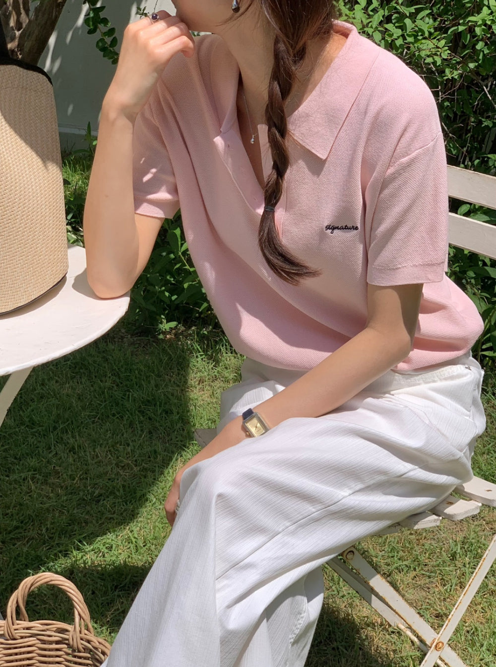 Nud collar knit-4col