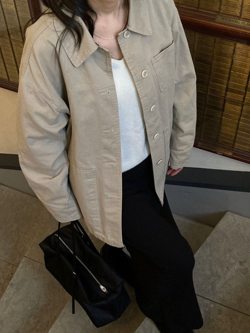 re-work cotton jacket-2col