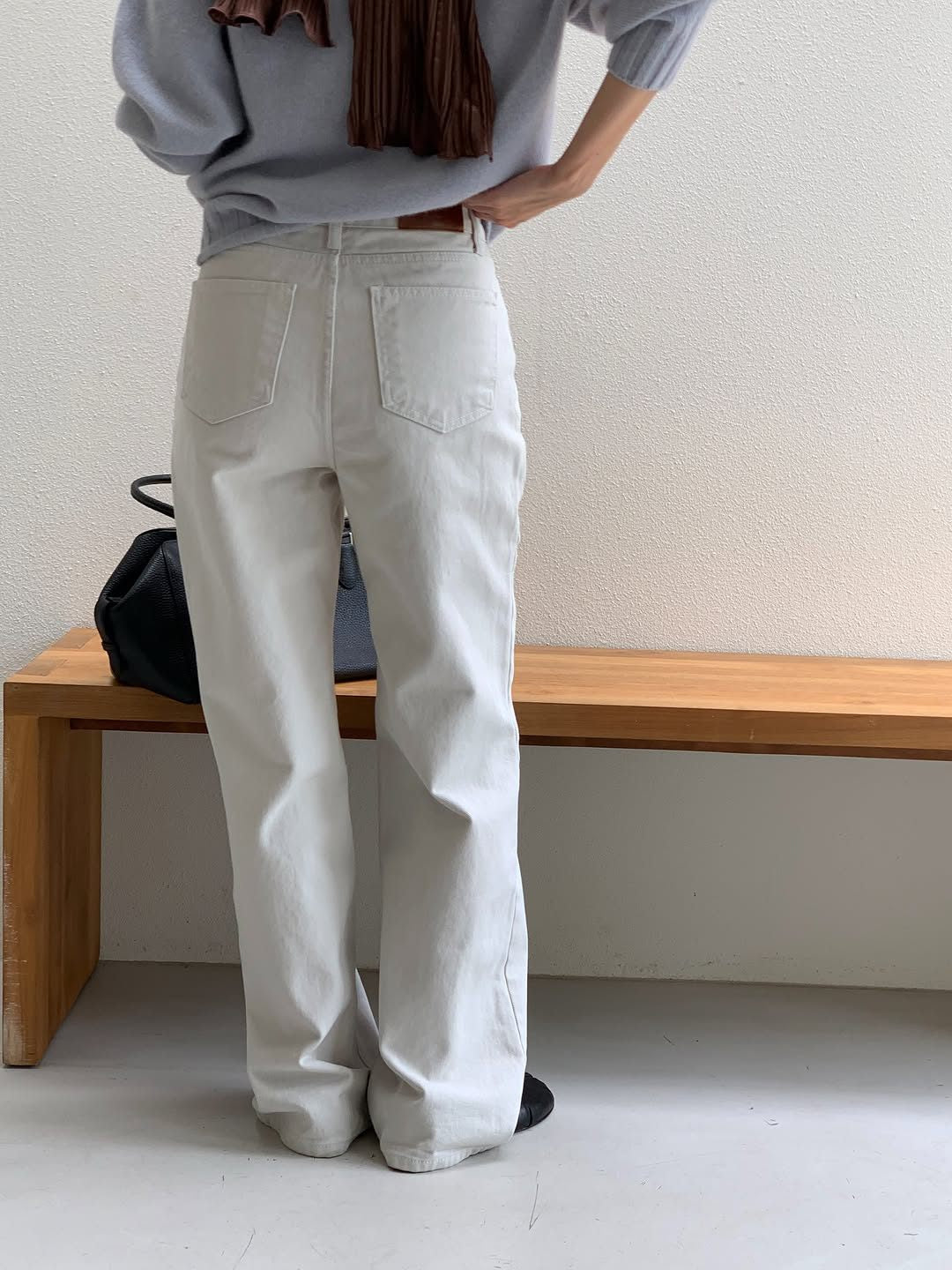 Marais vintage washing cotton pants-3col