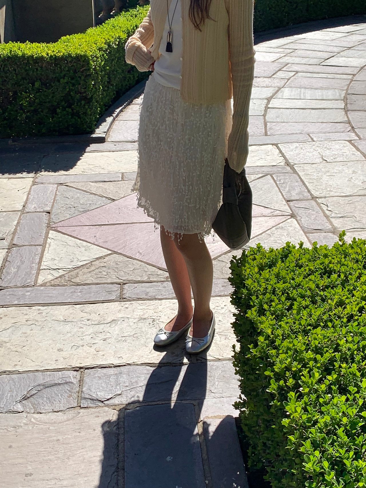 Ruel texture midi skirt
