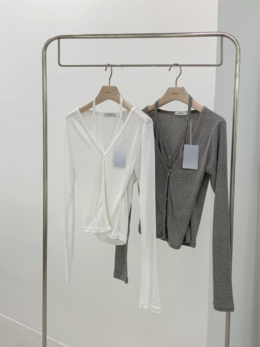 layered set cardigan-2col