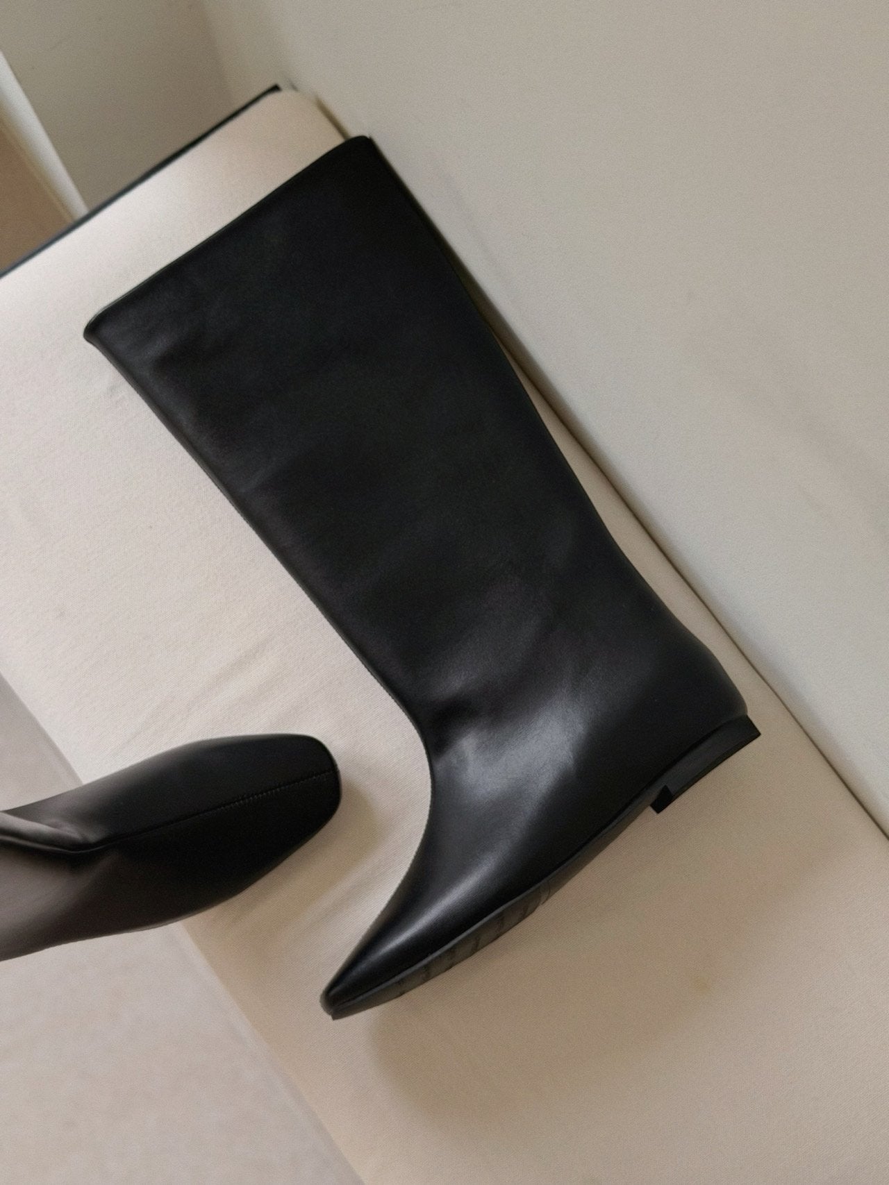 hidden wedge boots.