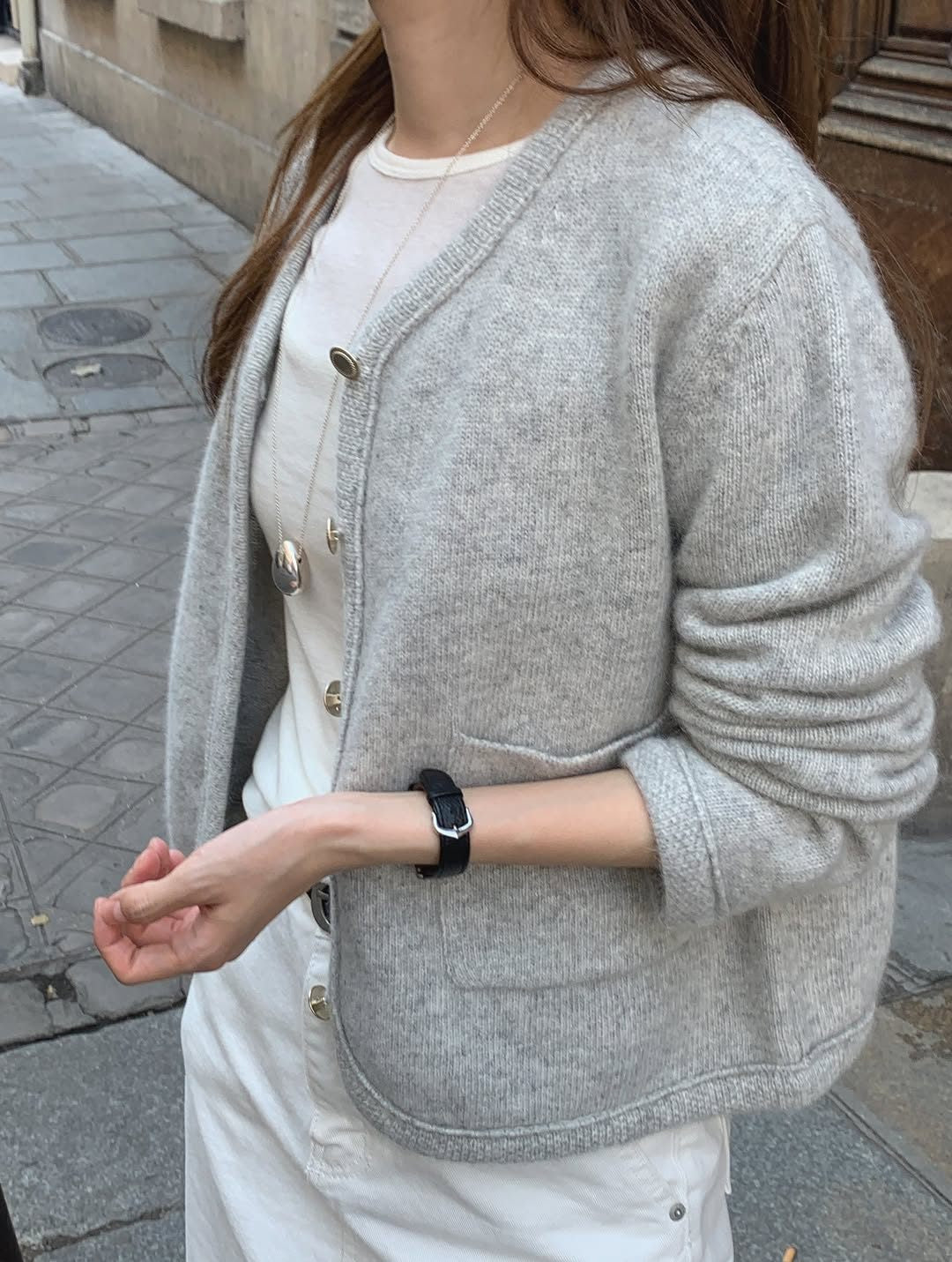 coco raccoon knit jacket-2col