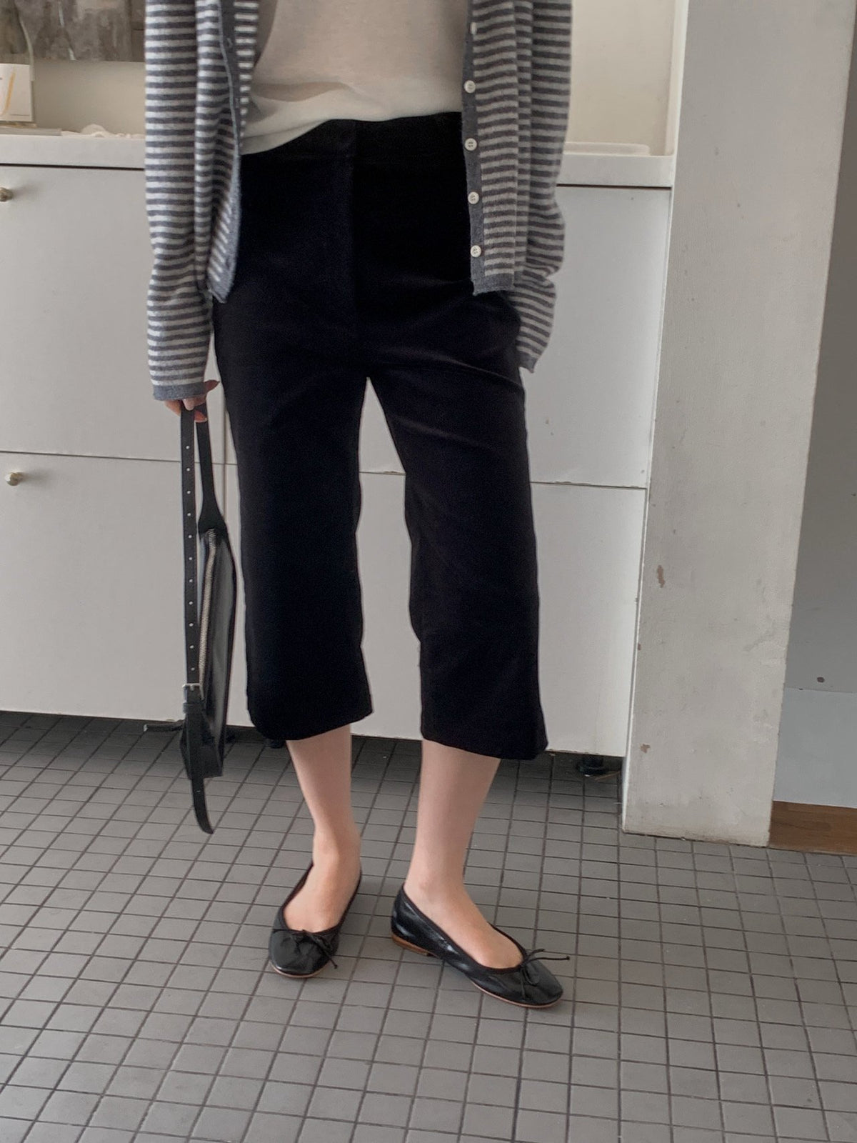 velvet capri pants