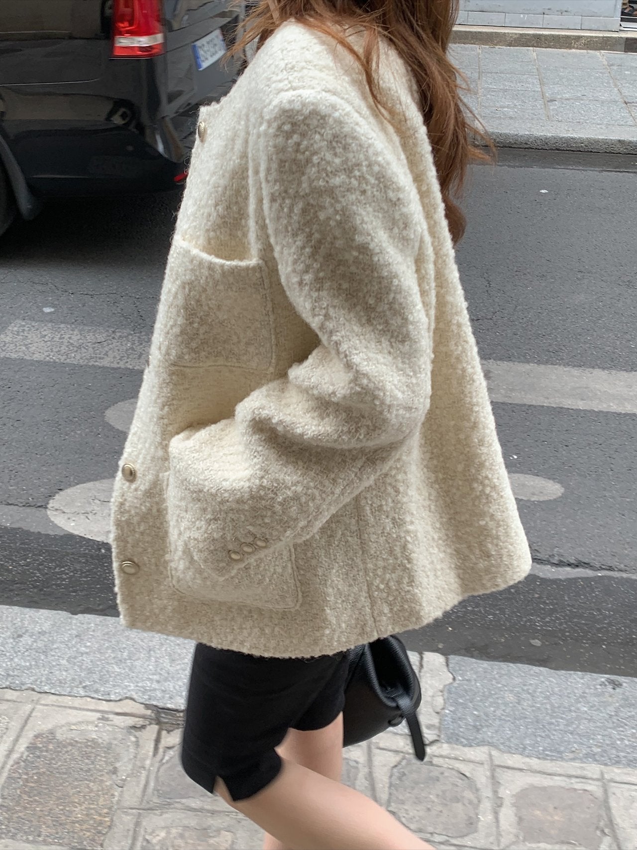 Ellie half tweed jacket-2col