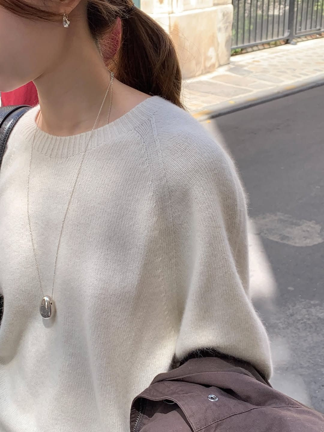 arlet raccoon round whole-garment knit-3col