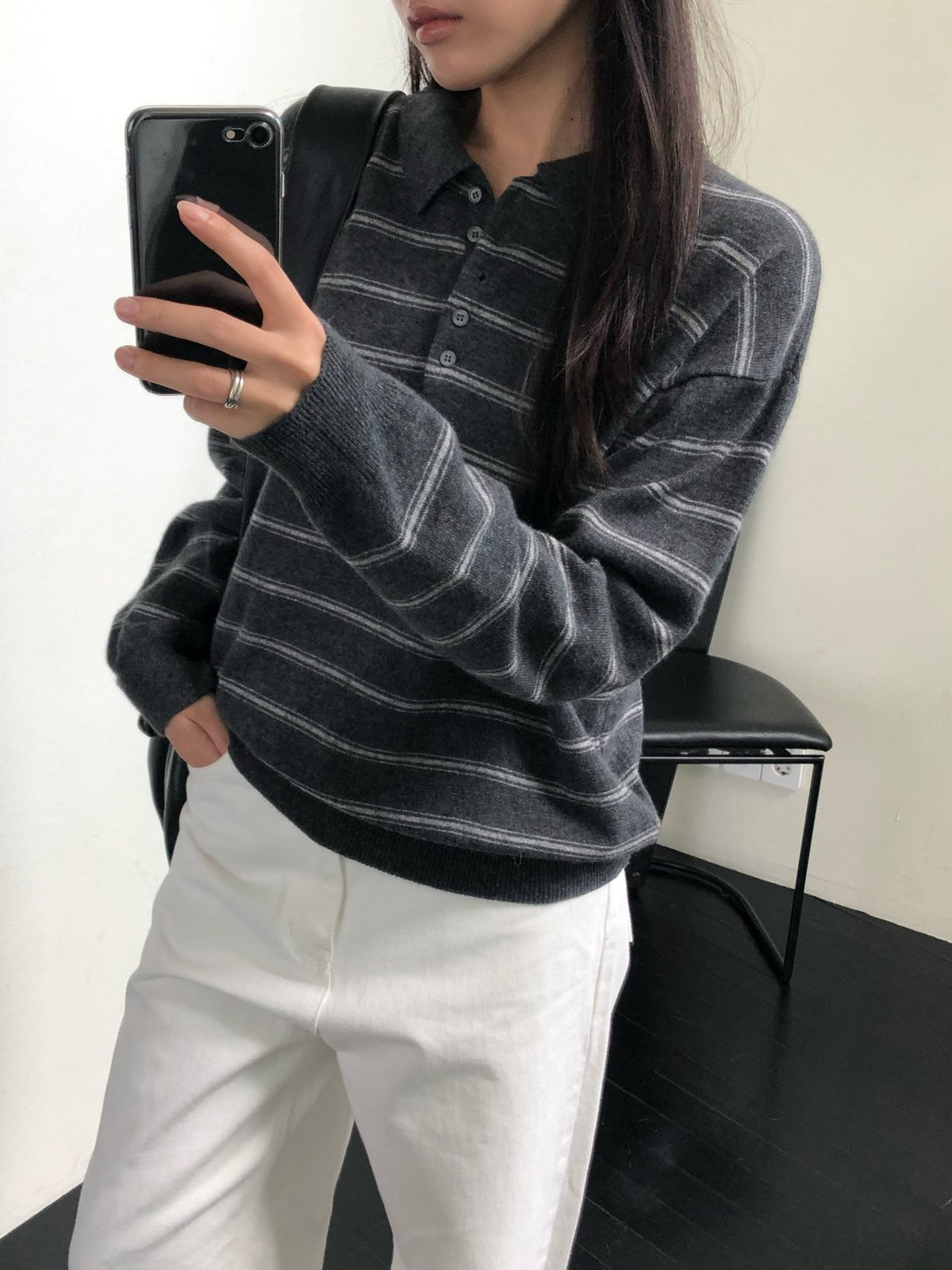urban stripe knit-3col