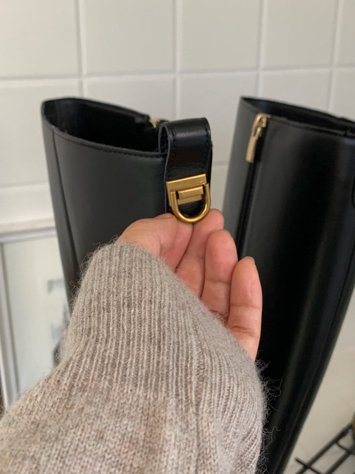 classic d-ring long boots