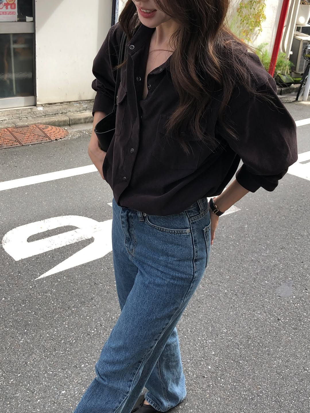 lien straight-fit denim
