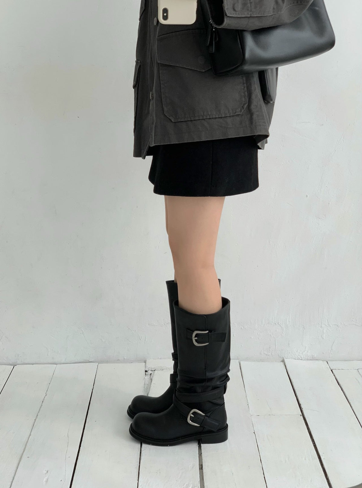 buckle fold-over boots-2col