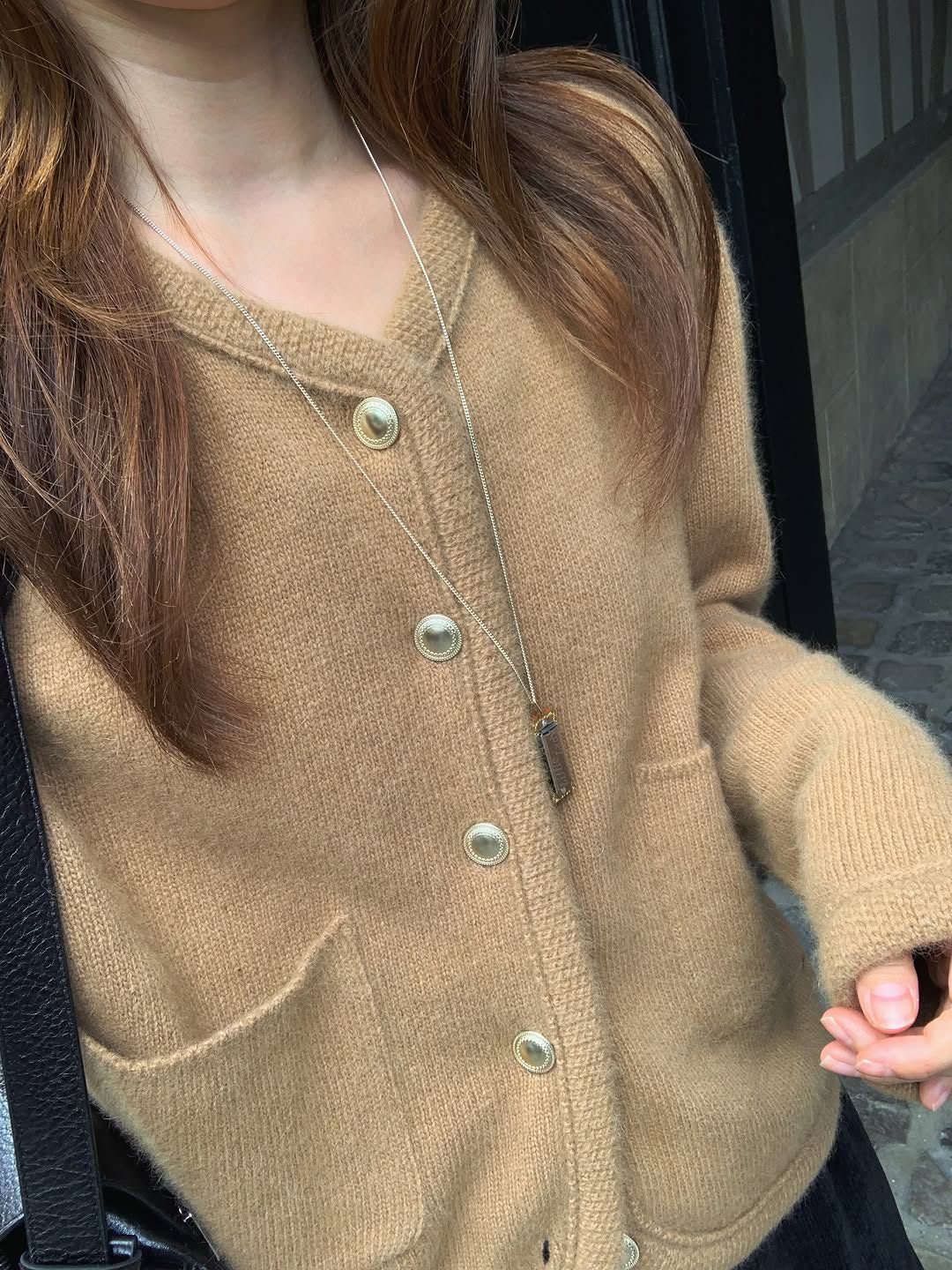 coco raccoon knit jacket-2col