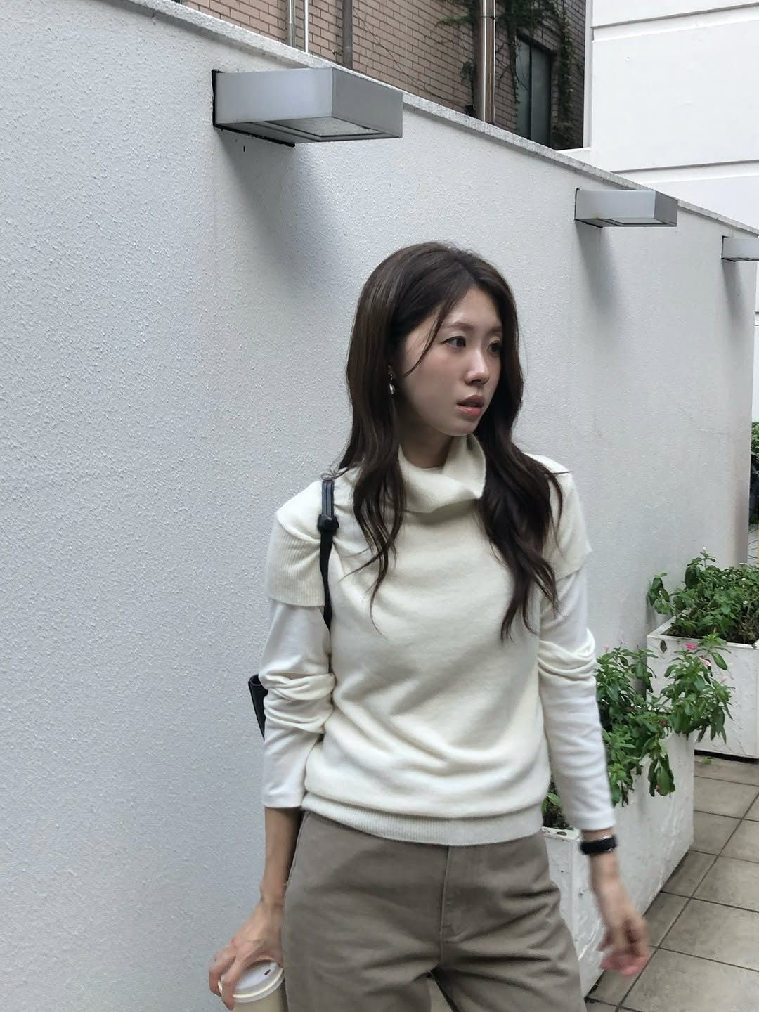 coel fox turtleneck short-sleeve knit-3col